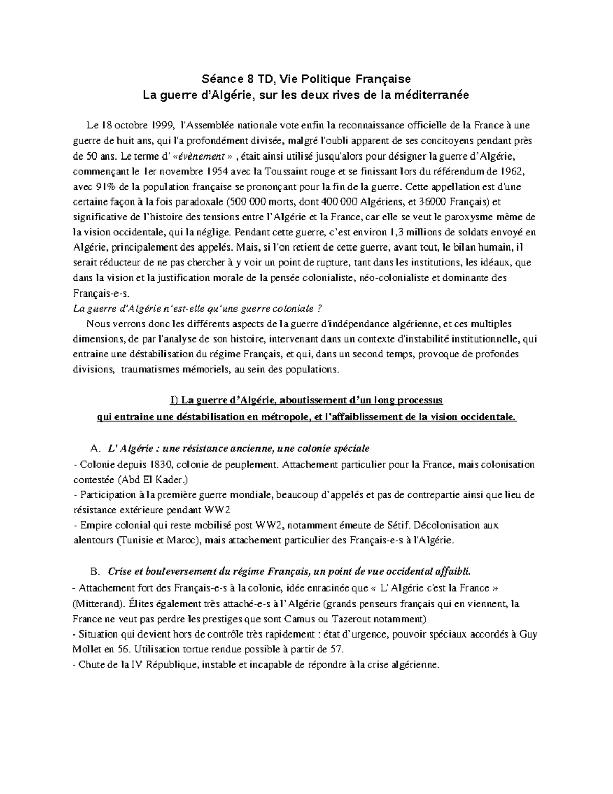 THEME LA FAMILLE Dissertation - Texte Argumentatif Exemple - La These