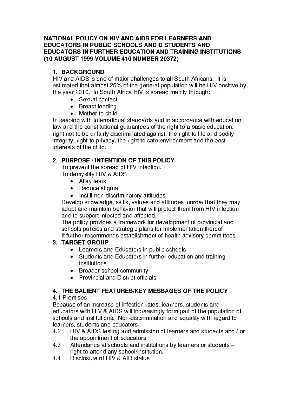 HIV 4621 this document entails notes on HIV and AIDS, practice