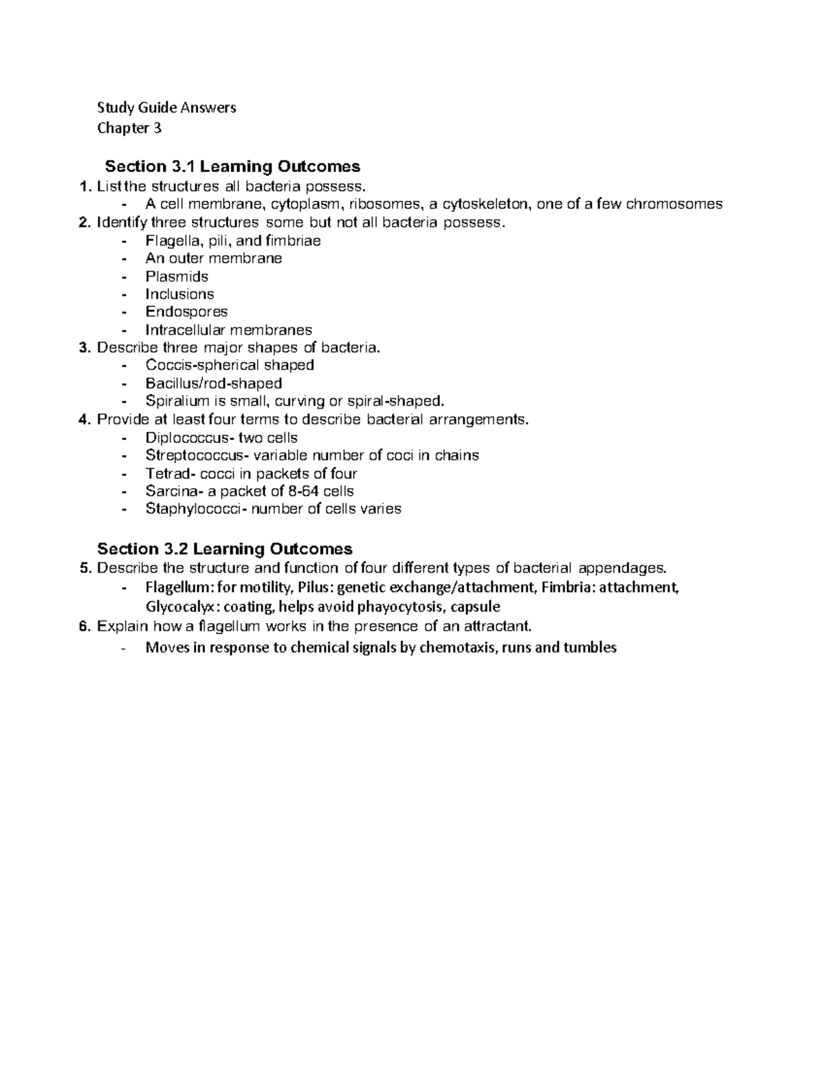 Ch 3 Study Guide Part 1 - Study Guide Answers Chapter 3 Section 3 ...