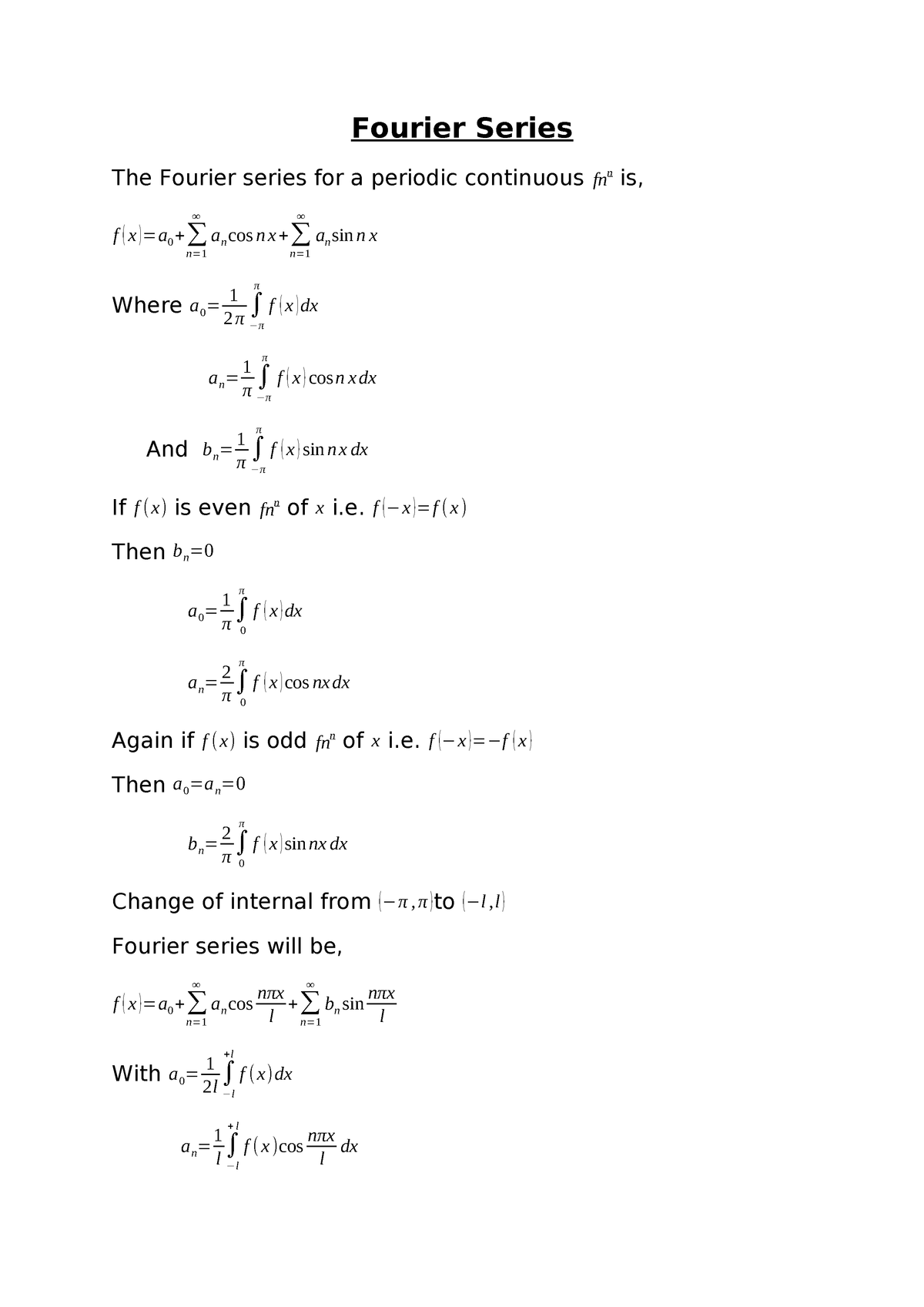 Fourier Series Macroeconomics 6011p0125y Studocu