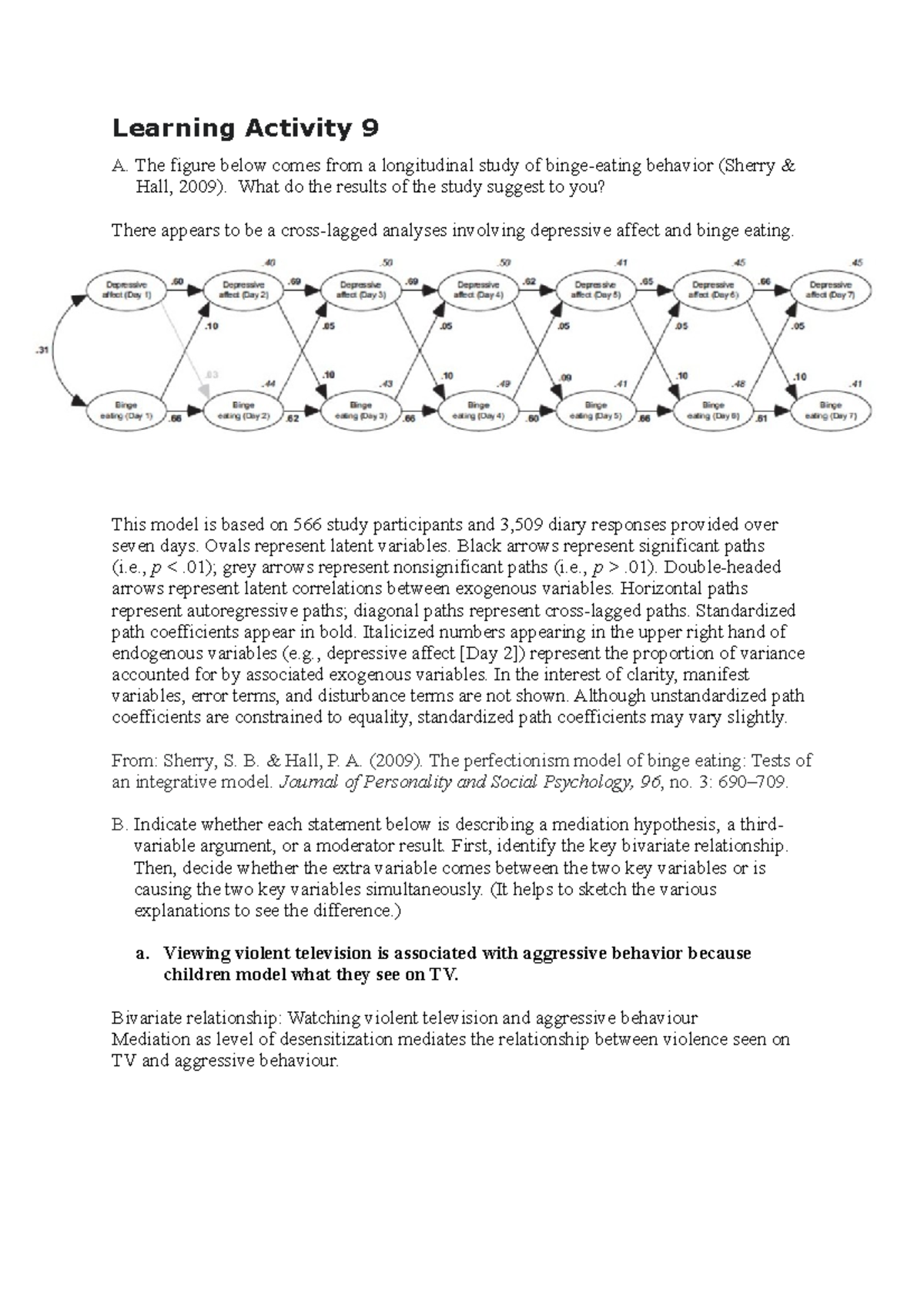 LA 9 - Learning Activity Chapter 9 for PSYX 225 Research Design and ...