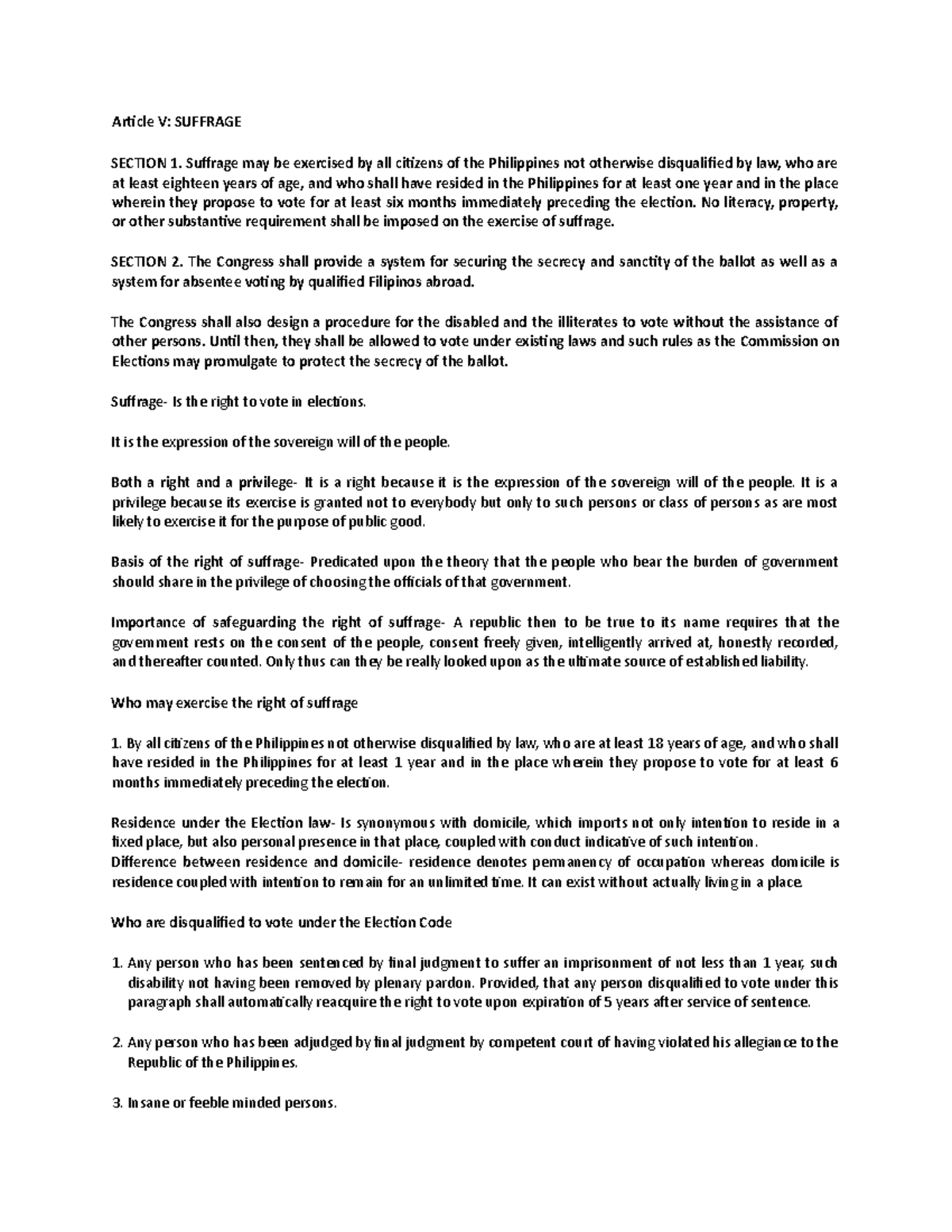 Article V to Article XII Section 3 - Laws on Obligations and Contracts ...