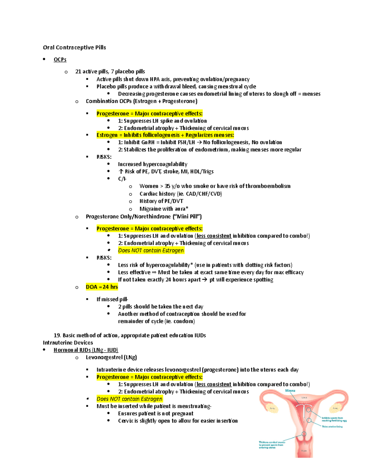 Contraception Hormonal, nonhormonal, barrier methods, and natural