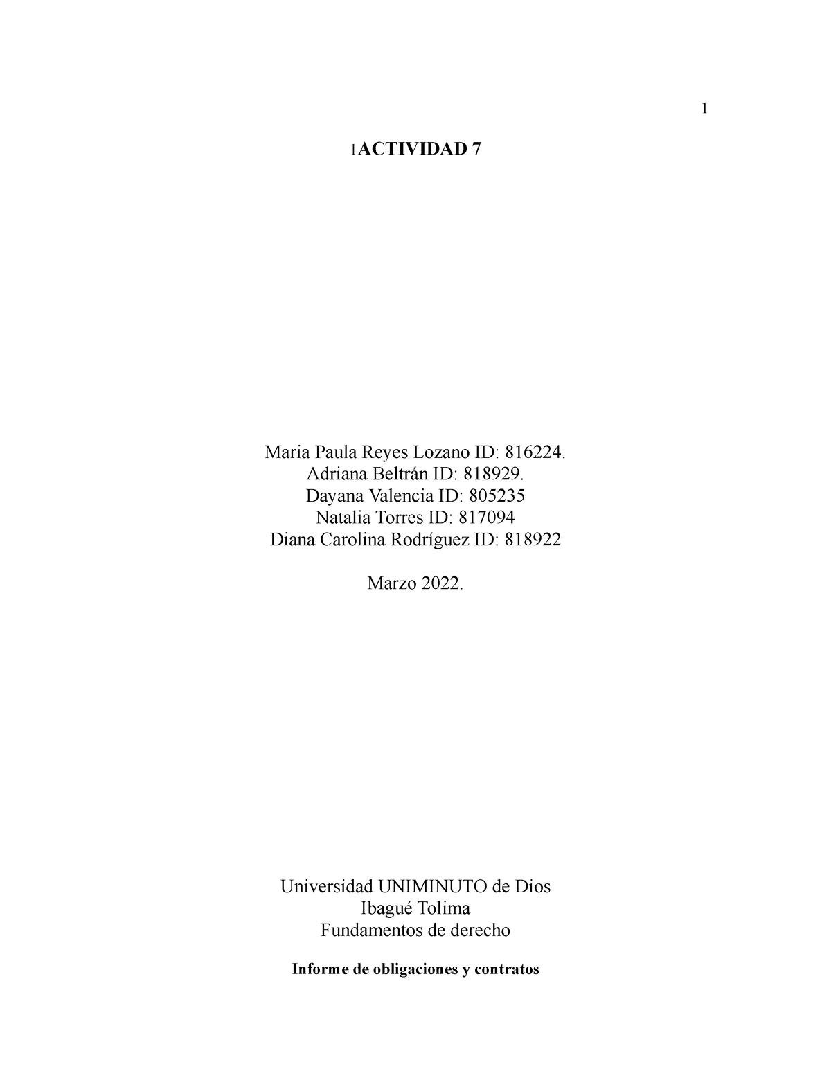 Actividad 8 De Fundamentos De Derecho 1 Actividad 7 Maria Paula Reyes Lozano Id 816224 5896