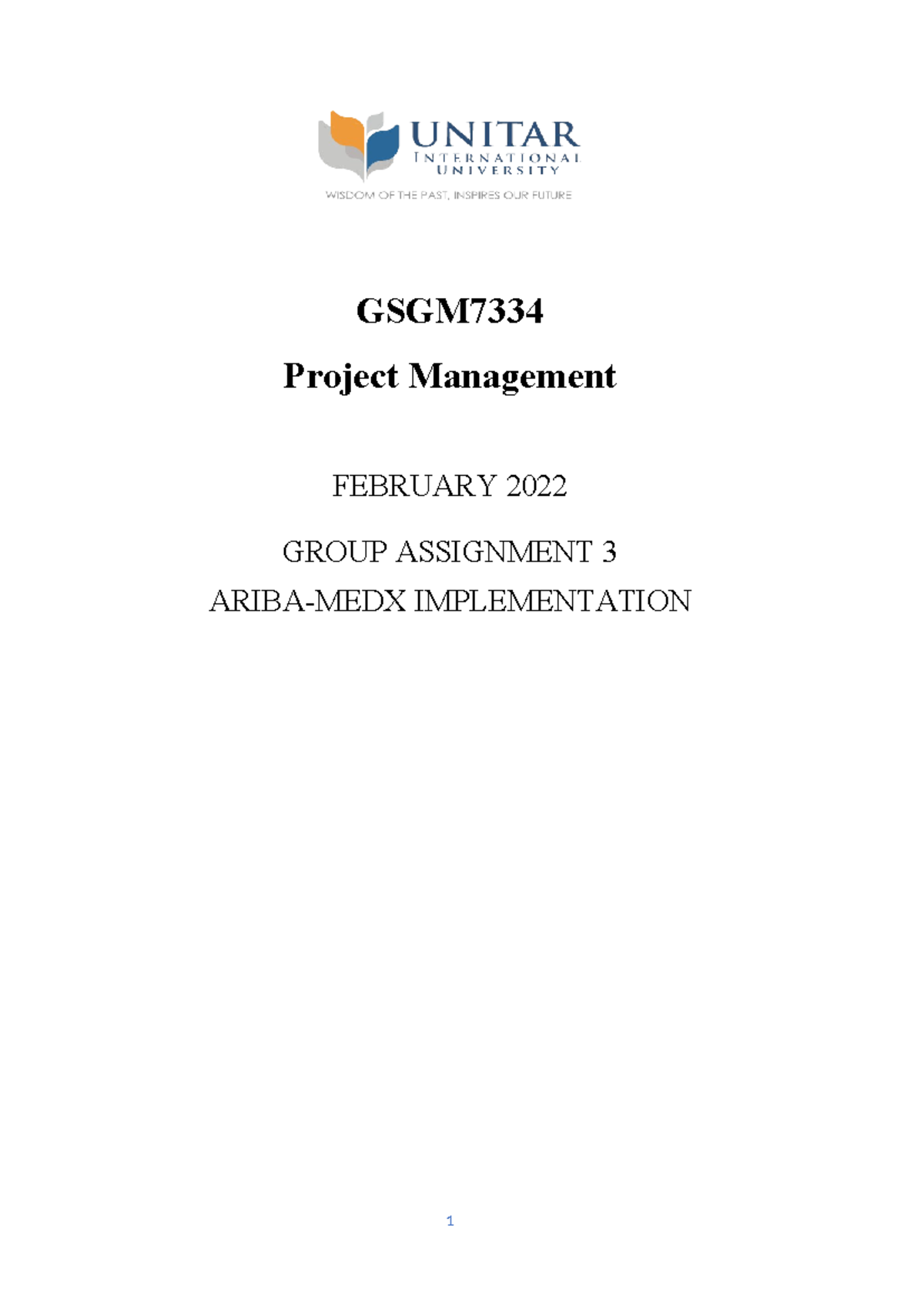 Group Assignment Aurora Project - GSGM Project Management FEBRUARY 2022 ...