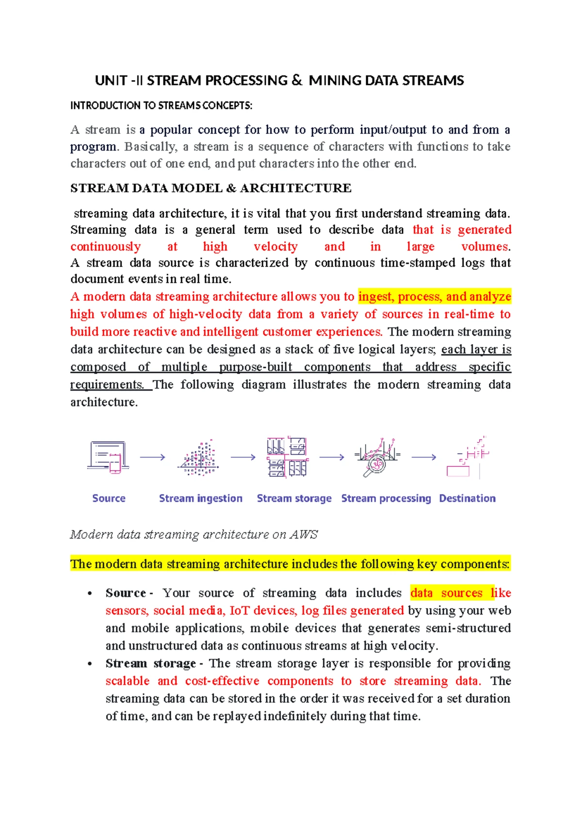Big-U-1 - Big Data Analytics Unit-1 - Unit 1 1 between analysis and ...