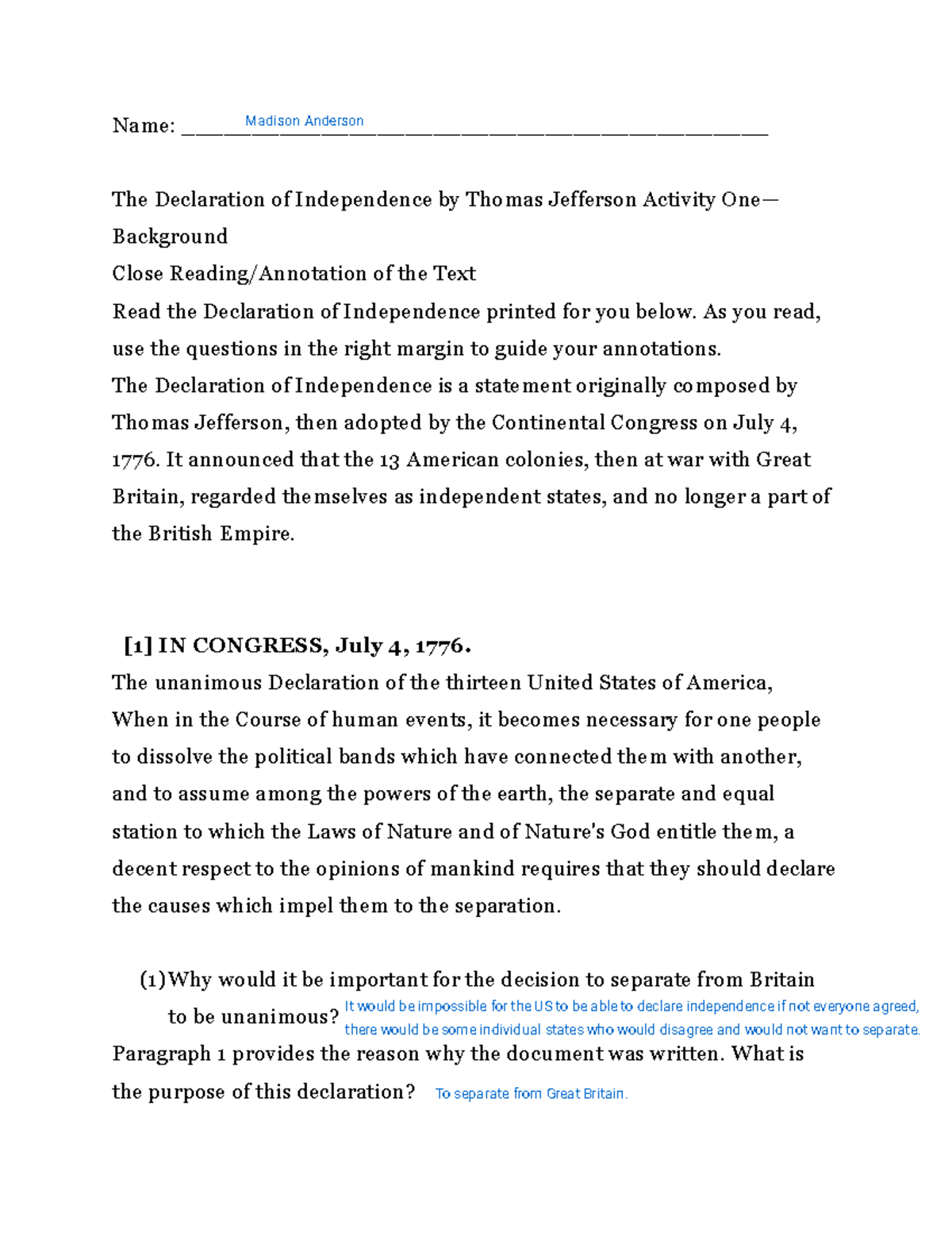 Kami Export   Madison Anderson   Declaration Of Independence Annotation