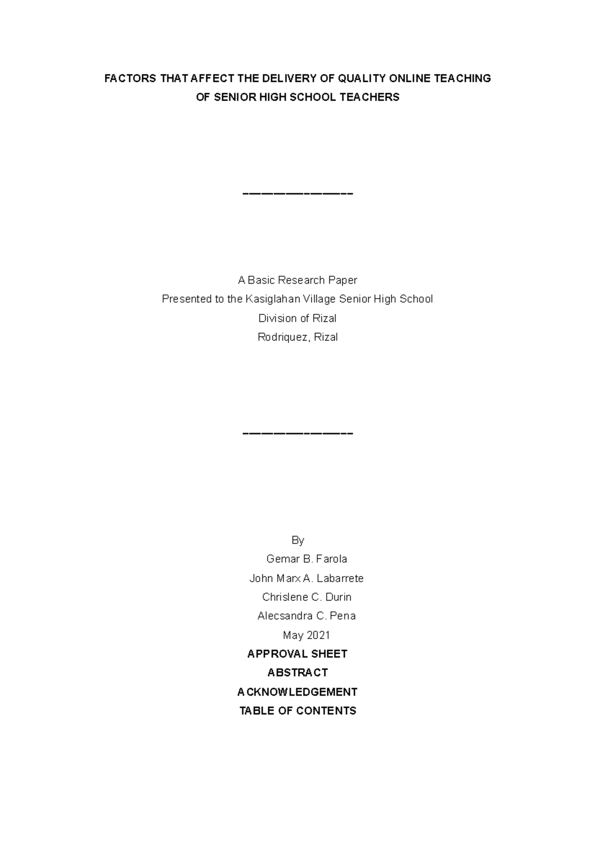 Chapter-1ASC AXCS DFV ASDV ASDV ASCVAS DAESWG S - FACTORS THAT AFFECT ...