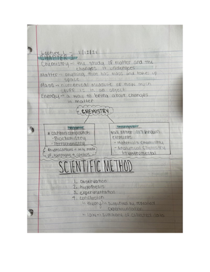 Chapter 5 Chemistry - CHEM121 - Studocu