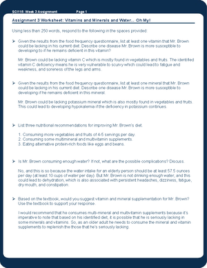 SCI115 wk11 assn fdoreen 12172022 - SCI115: Week 11 Assignment Page 1 ...