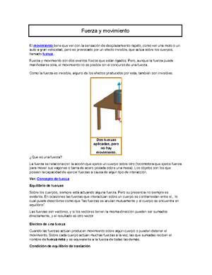 Fisica Fuerza Y Movimiento Studocu