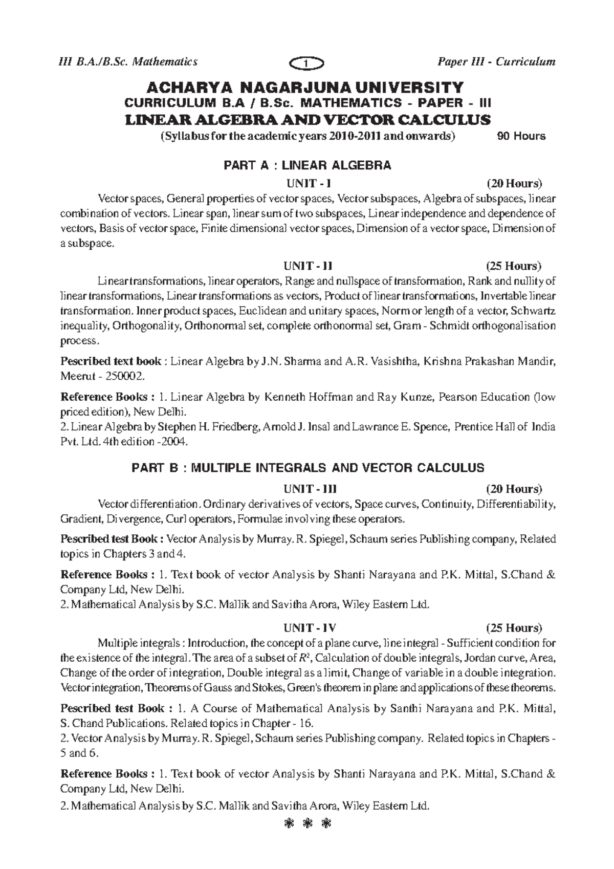 3babscp 3 - Notes - ACHARYA NAGARJUNA UNIVERSITY ####### CURRICULUM B ...