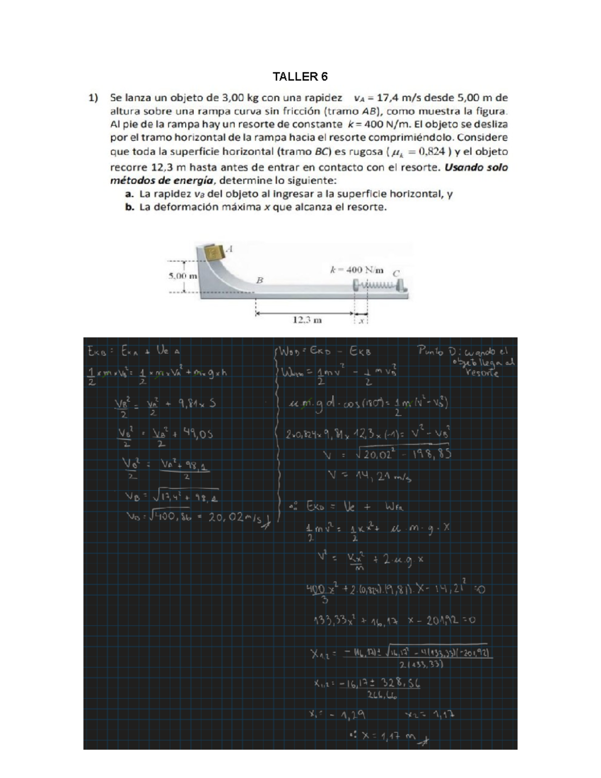 Tarea- Taller 6- Grupo 5 - Calculo Aplicado A La Física 1 - TALLER ...