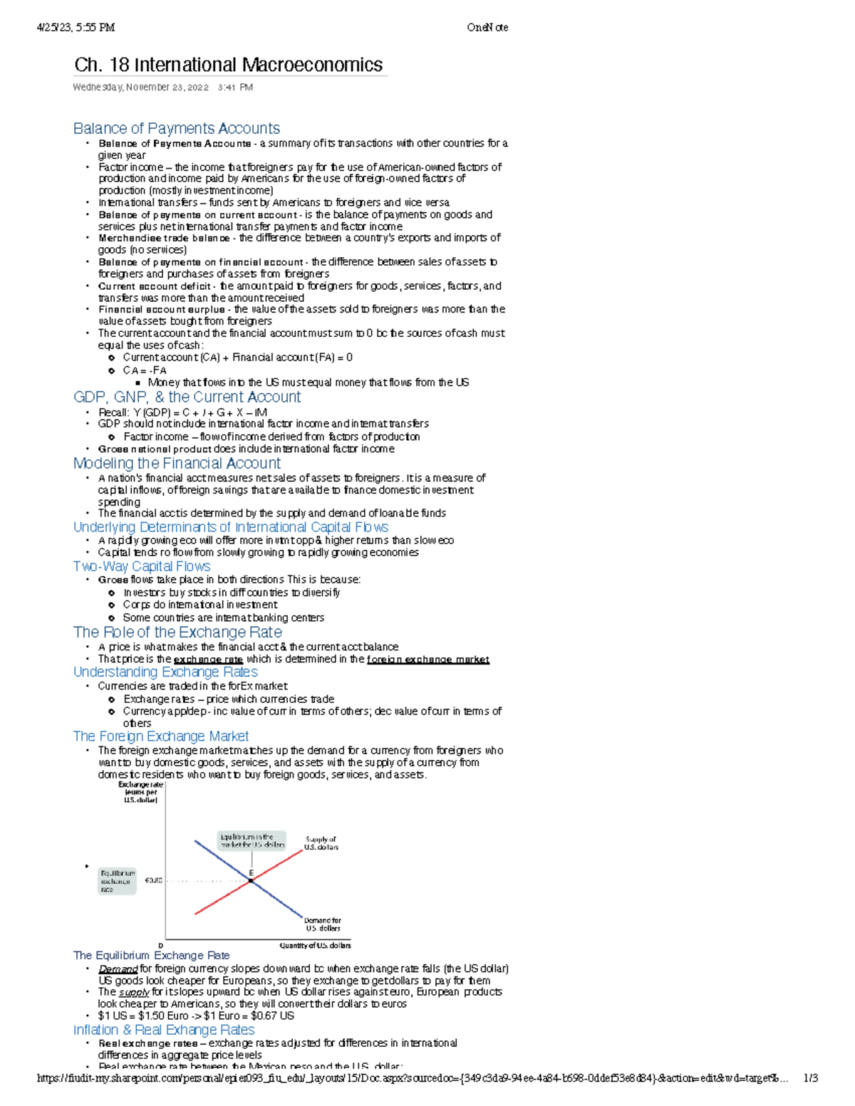 Ch 18 International Macroeconomics Notes - 4/25/23, 5:55 PM OneNote ...