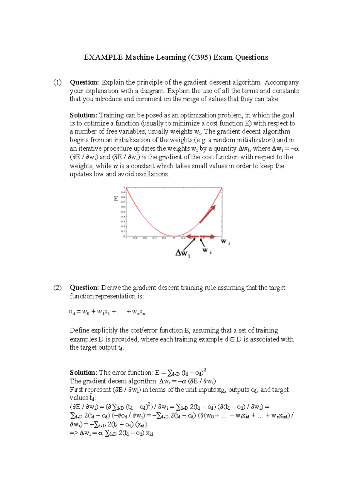 example_machine_learning_exam_questions - EXAMPLE Machine Learning ...