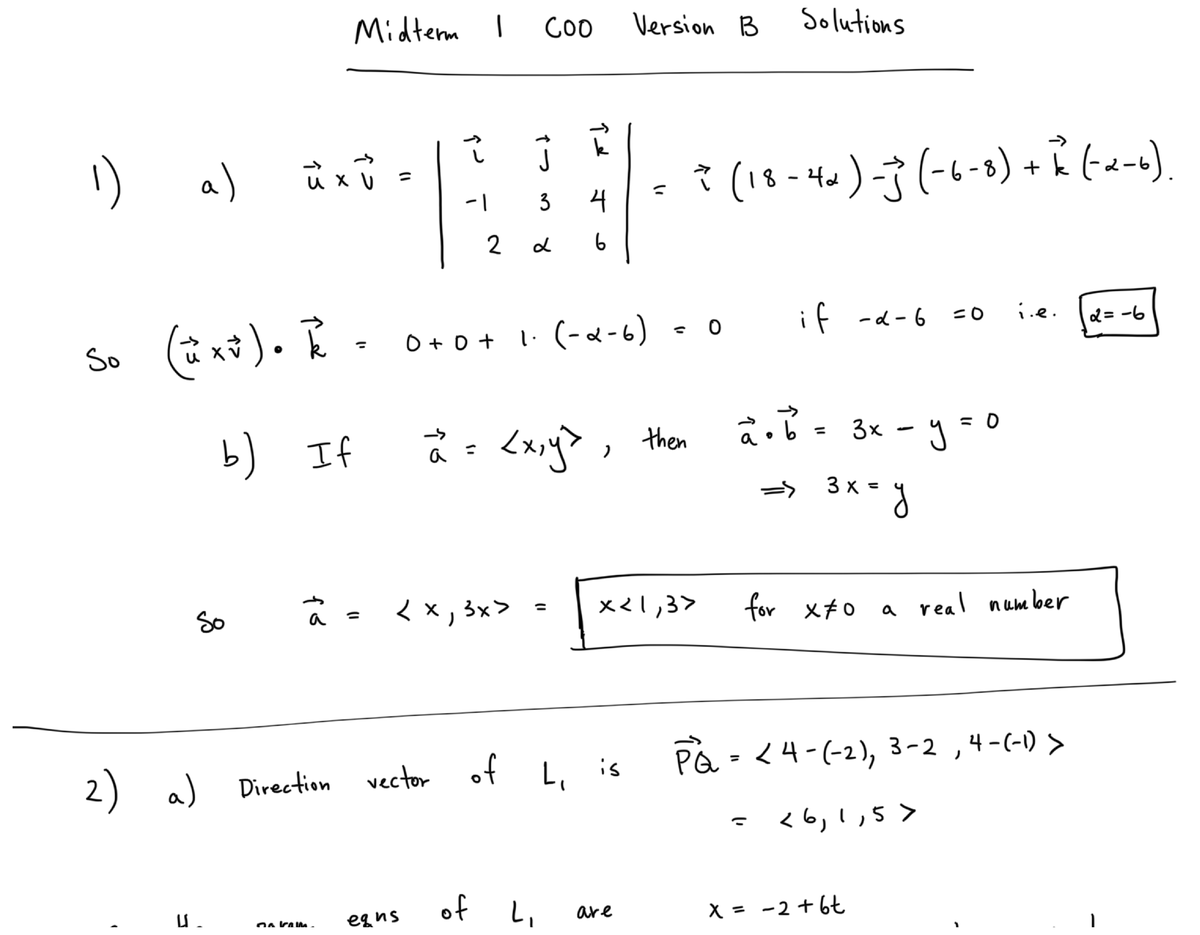 Midterm 1 C00 Version B Solutions - MATH 10C - Studocu