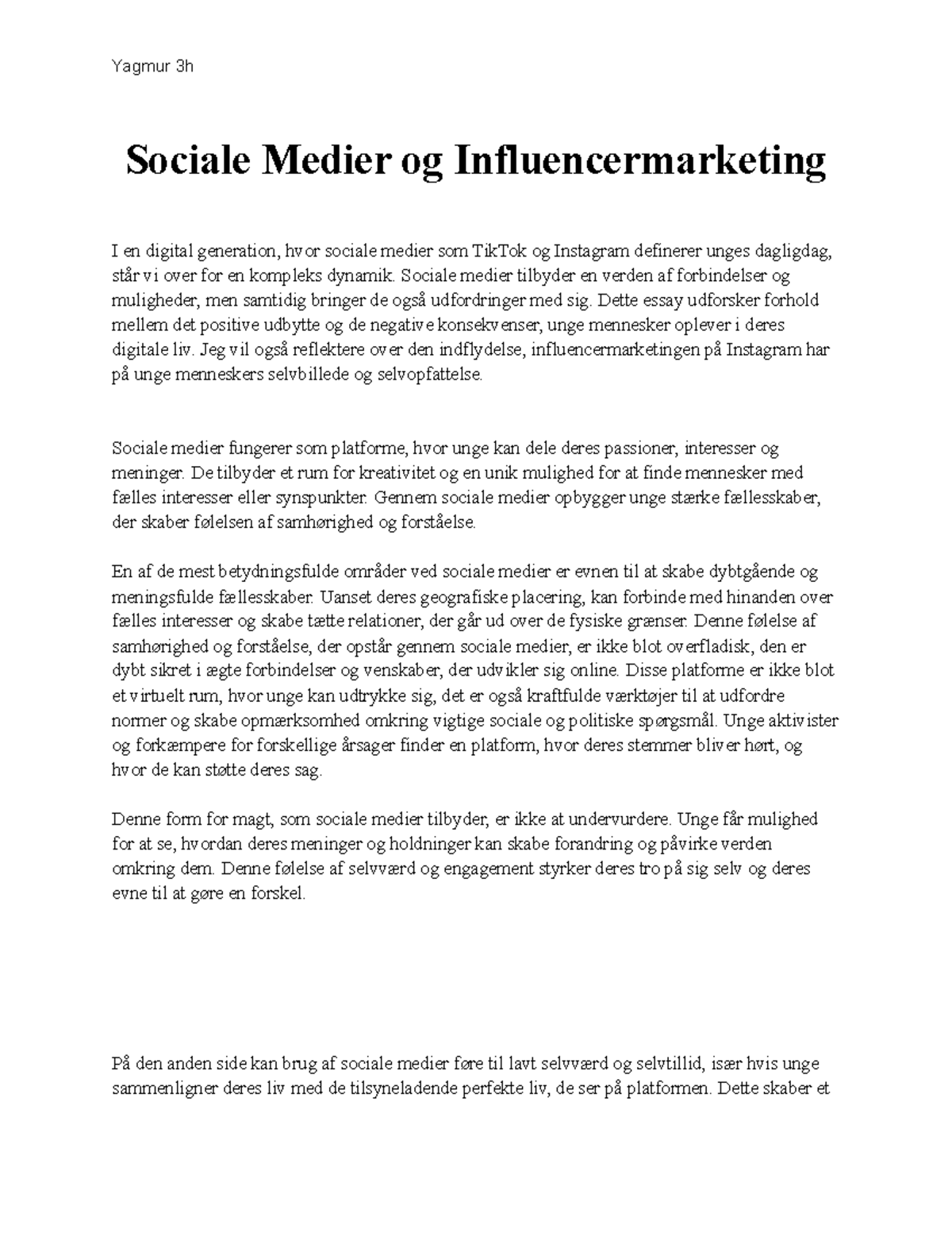 Sociale Medier Og Influencermarketing - Sociale Medier Tilbyder En ...