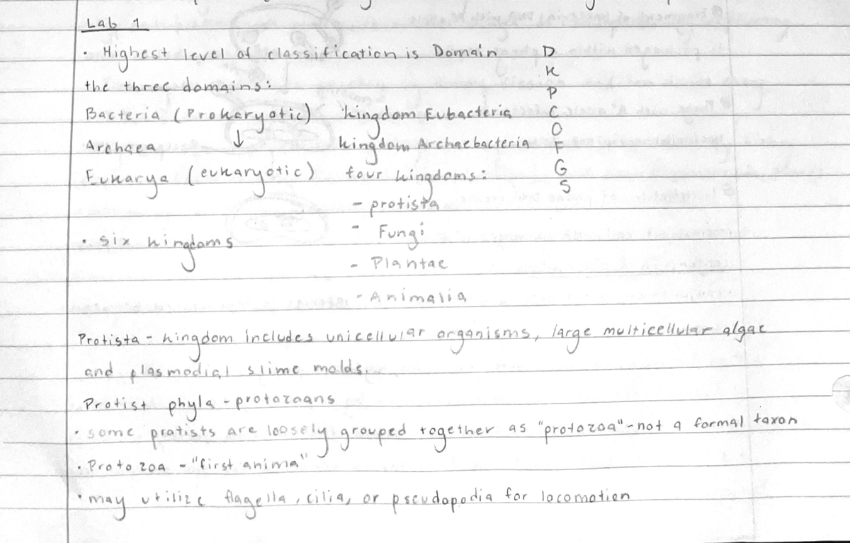 Notes Part 2 - BIOL 1030 - Studocu