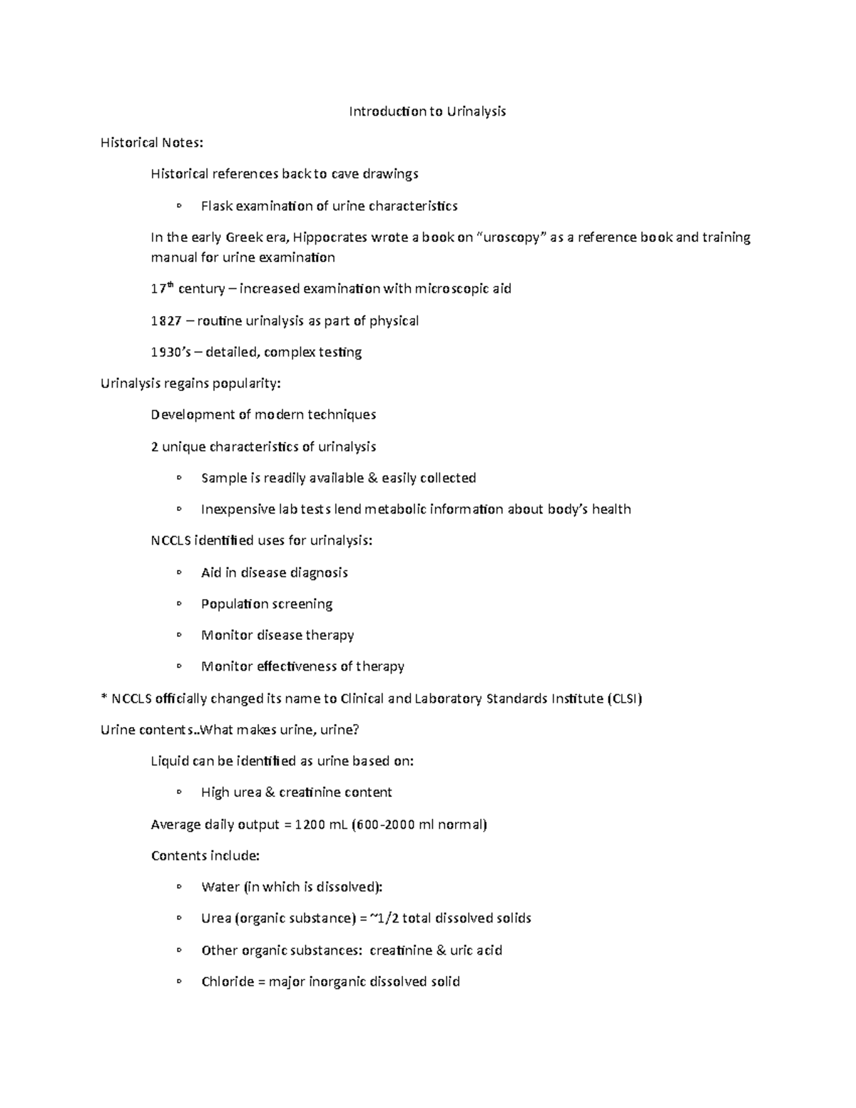 Introduction To Urinalysis - Introduction To Urinalysis Historical 