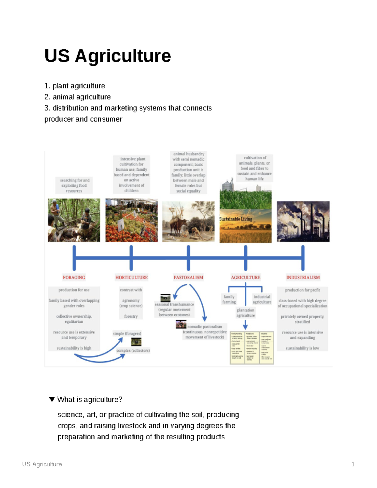 US-Agriculture - Talks about the agriculture process in US - US ...