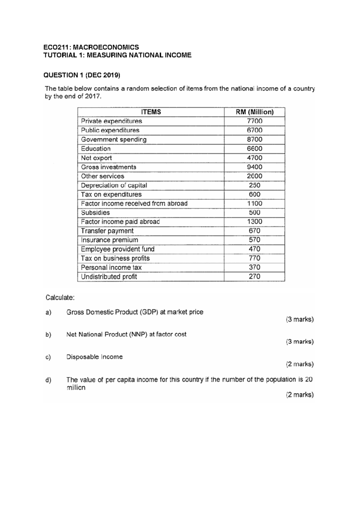 5 6082247614730867646 - ECO211: MACROECONOMICS TUTORIAL 1: MEASURING ...