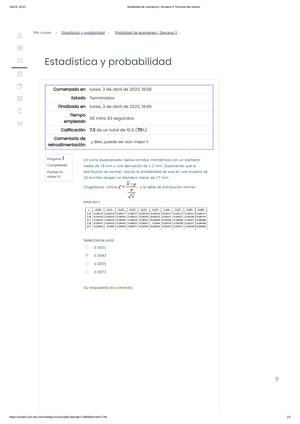 Examen Semana 2 Estadistica Y Probabilidad Ciclo 2024-2025 ...