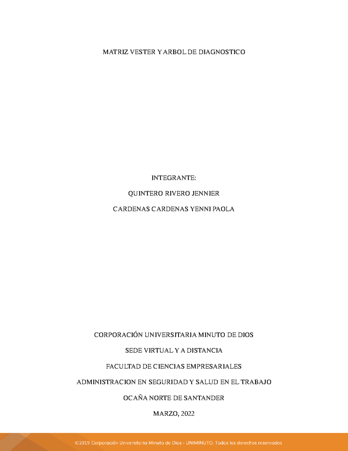 Matriz vester y arbol de diagnostico - MATRIZ VESTER Y ARBOL DE ...