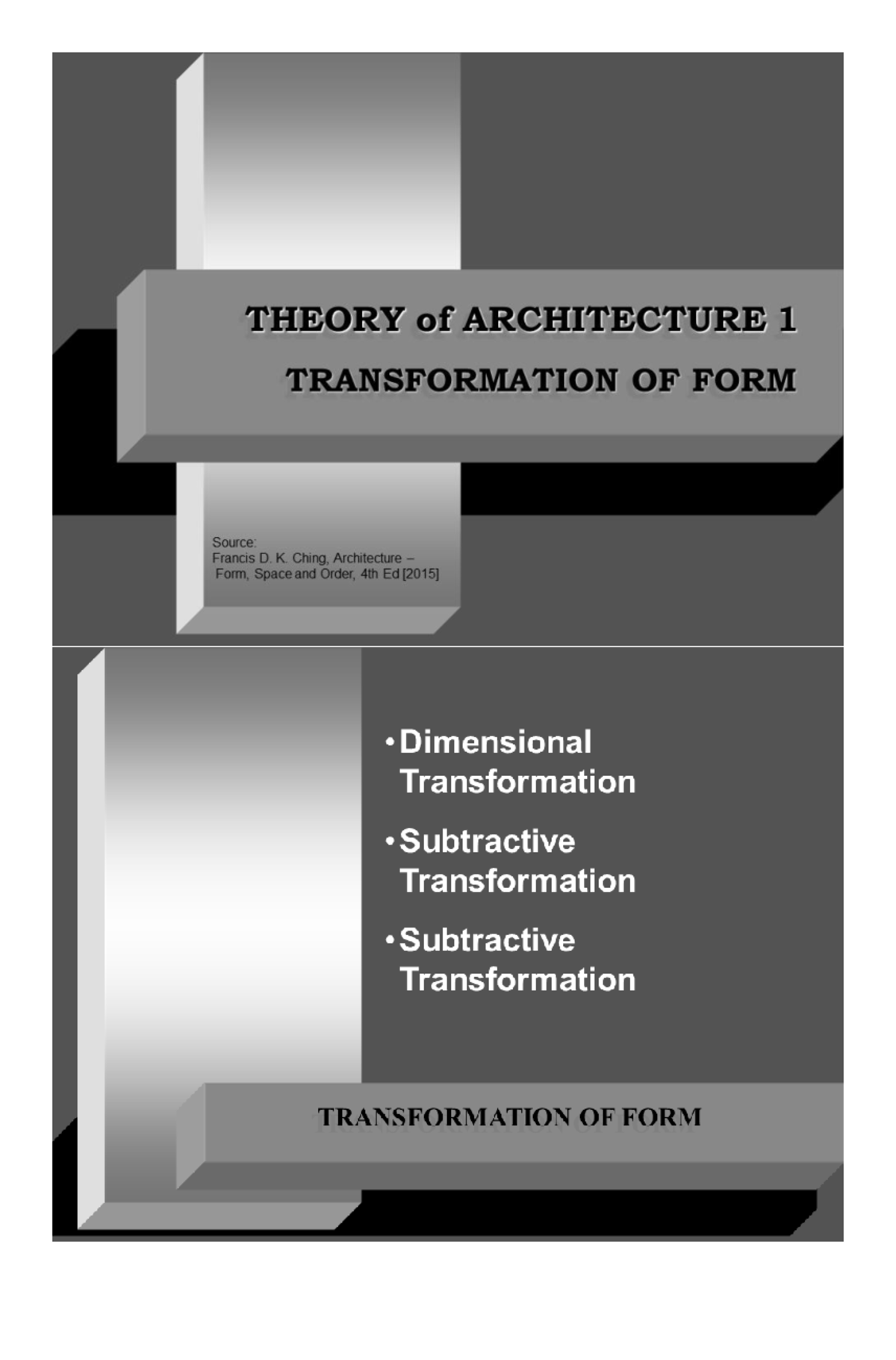 Theory OF Architecture , THEORY OF ARCHITECTURE, THEORY OF ARCHITECTURE