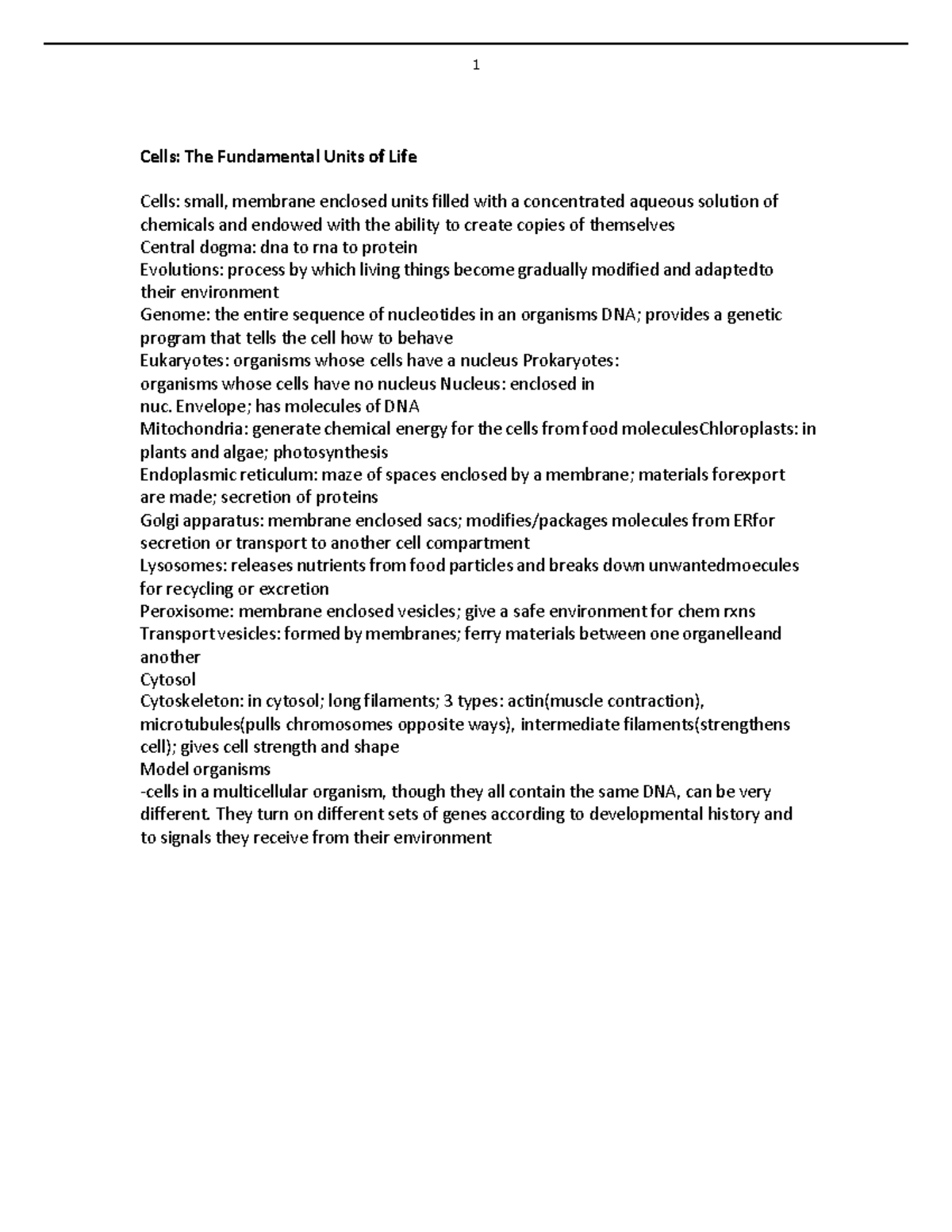 Cellular and molecular biology - Cells: The Fundamental Units of Life ...