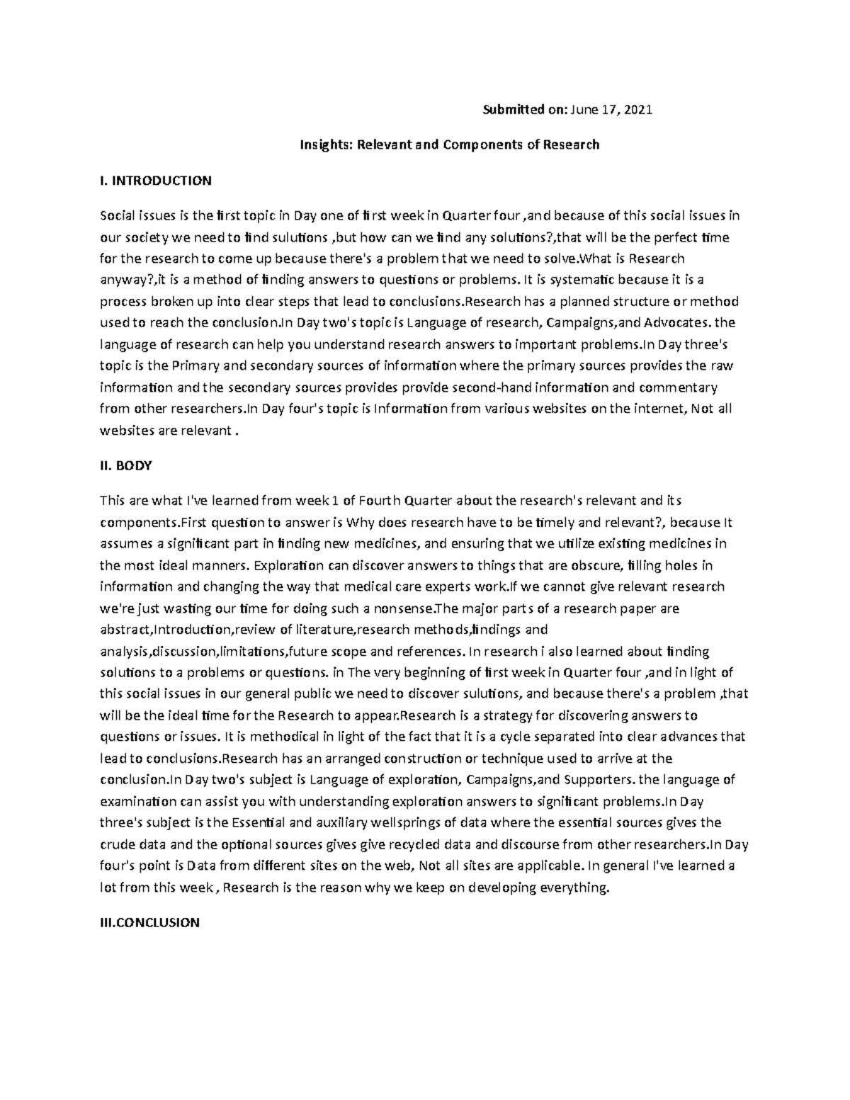 research essay grade 11