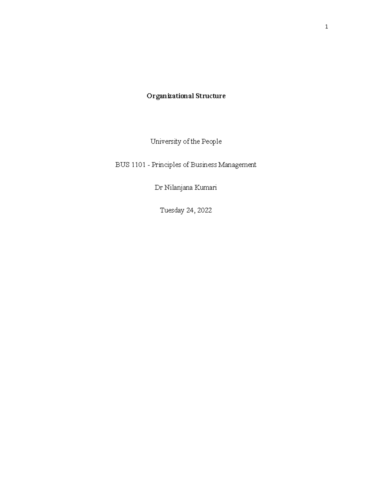 Unit 7 org - Unit 7 Organizational structure - Organizational Structure ...