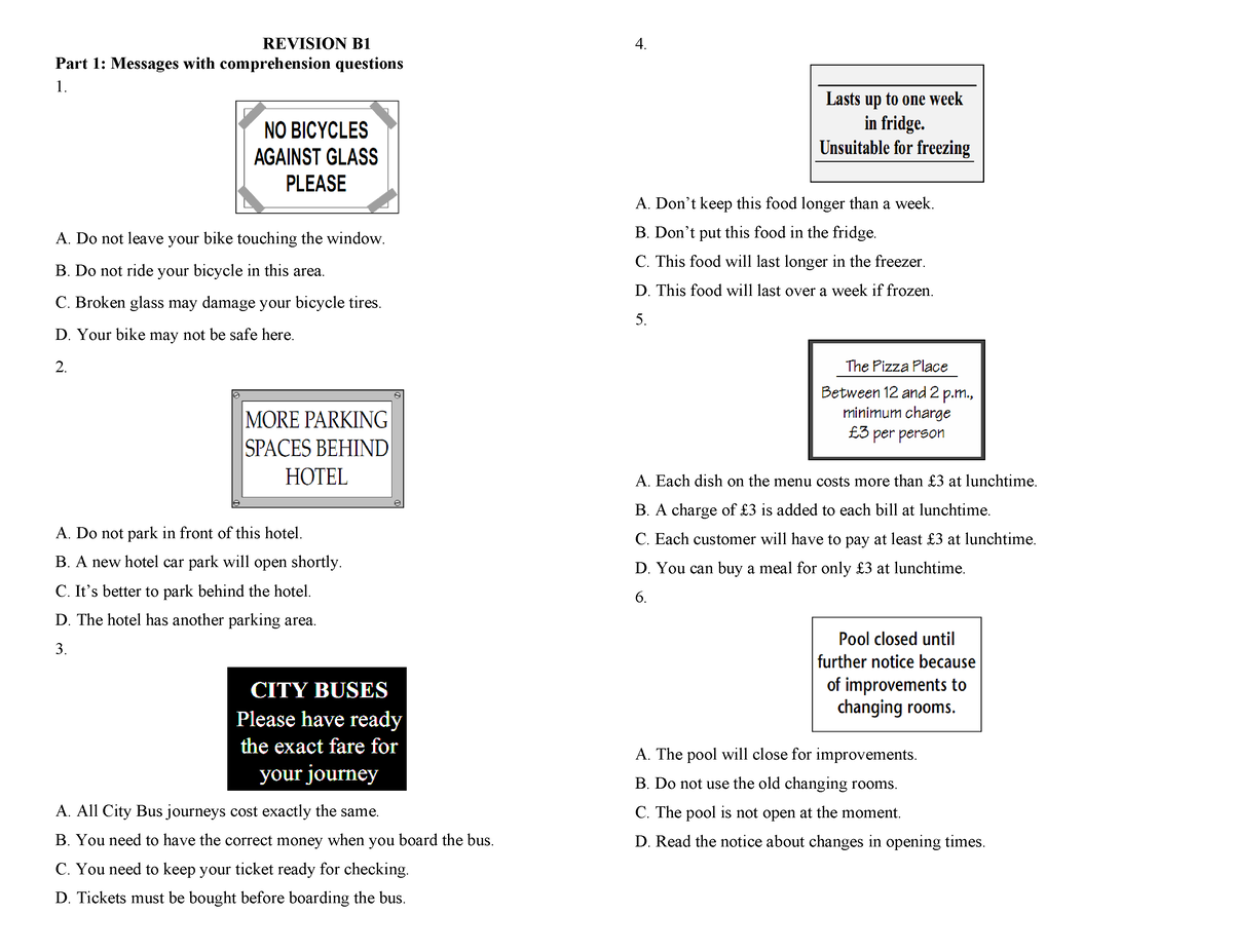 Final Revision B1 - BS - REVISION B Part 1: Messages With Comprehension ...