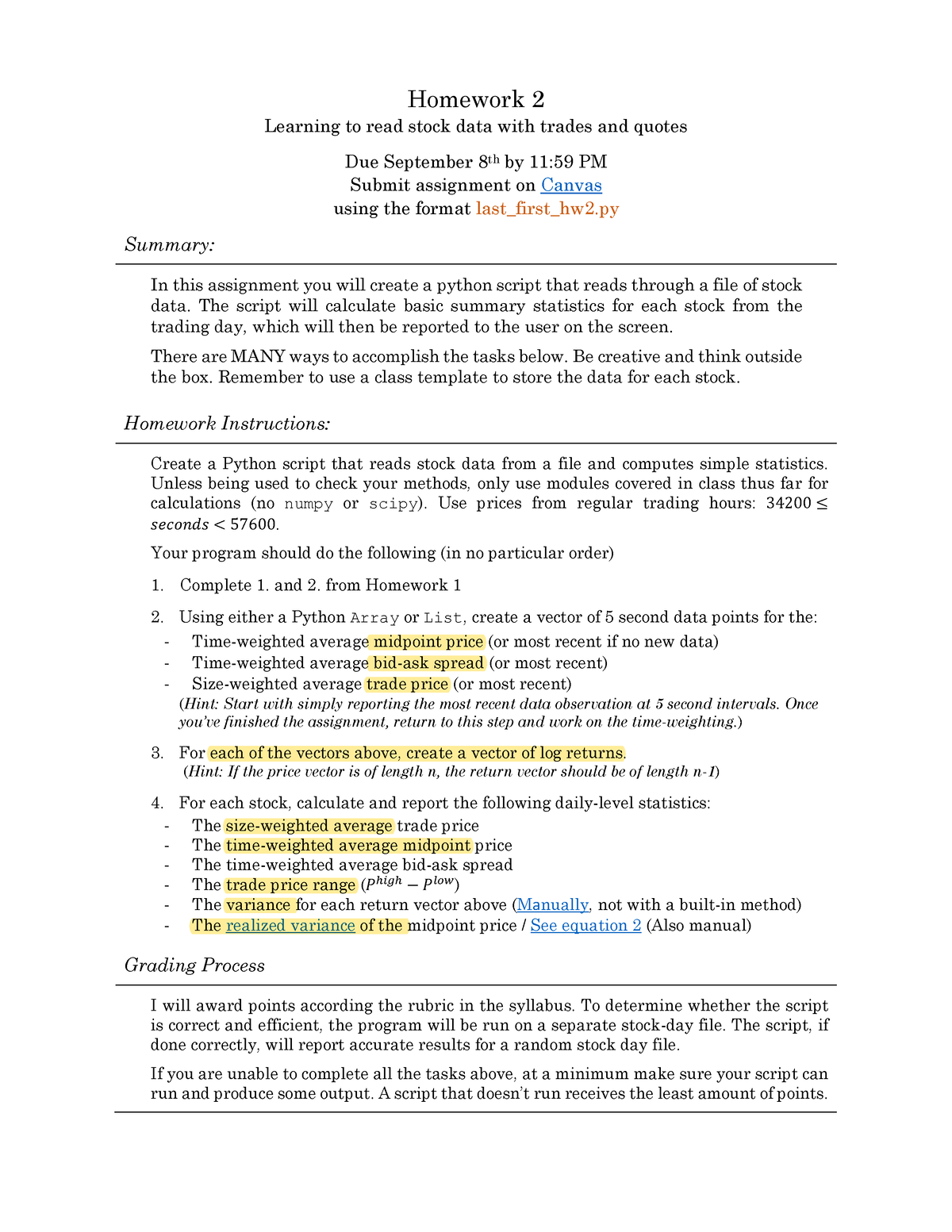 Learning to read stock data with trades and quotes - The script will ...