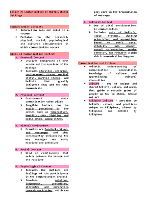RPH Pointers to Review - Lecture - Distinction and Evaluation of ...