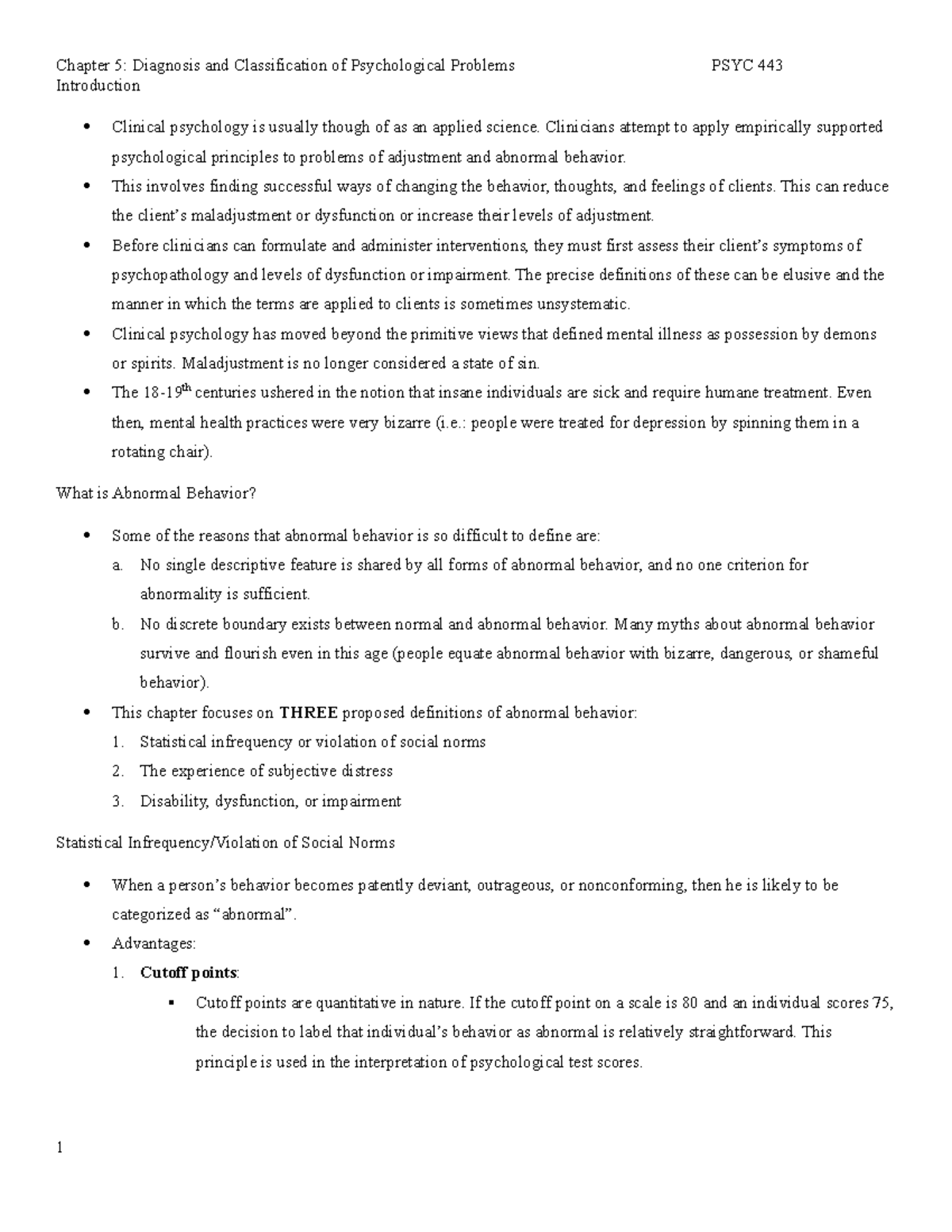 Chapter 5 in intervention - Chapter 5: Diagnosis and Classification of ...