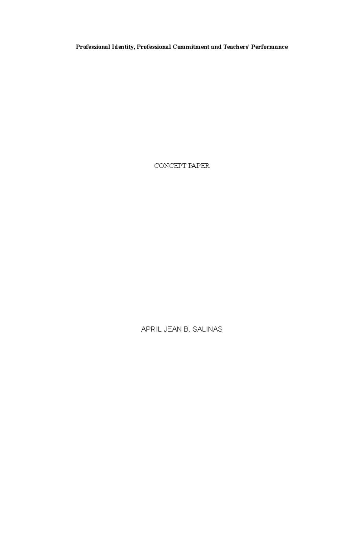 Concept-Professional-Identity - Professional Identity, Professional ...