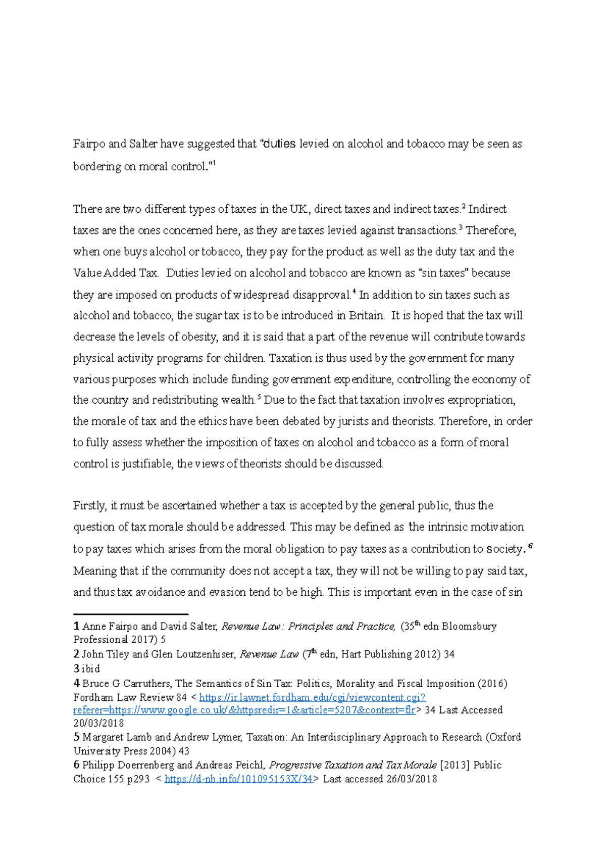 Moral control in tax law Fairpo and Salter have suggested that levied