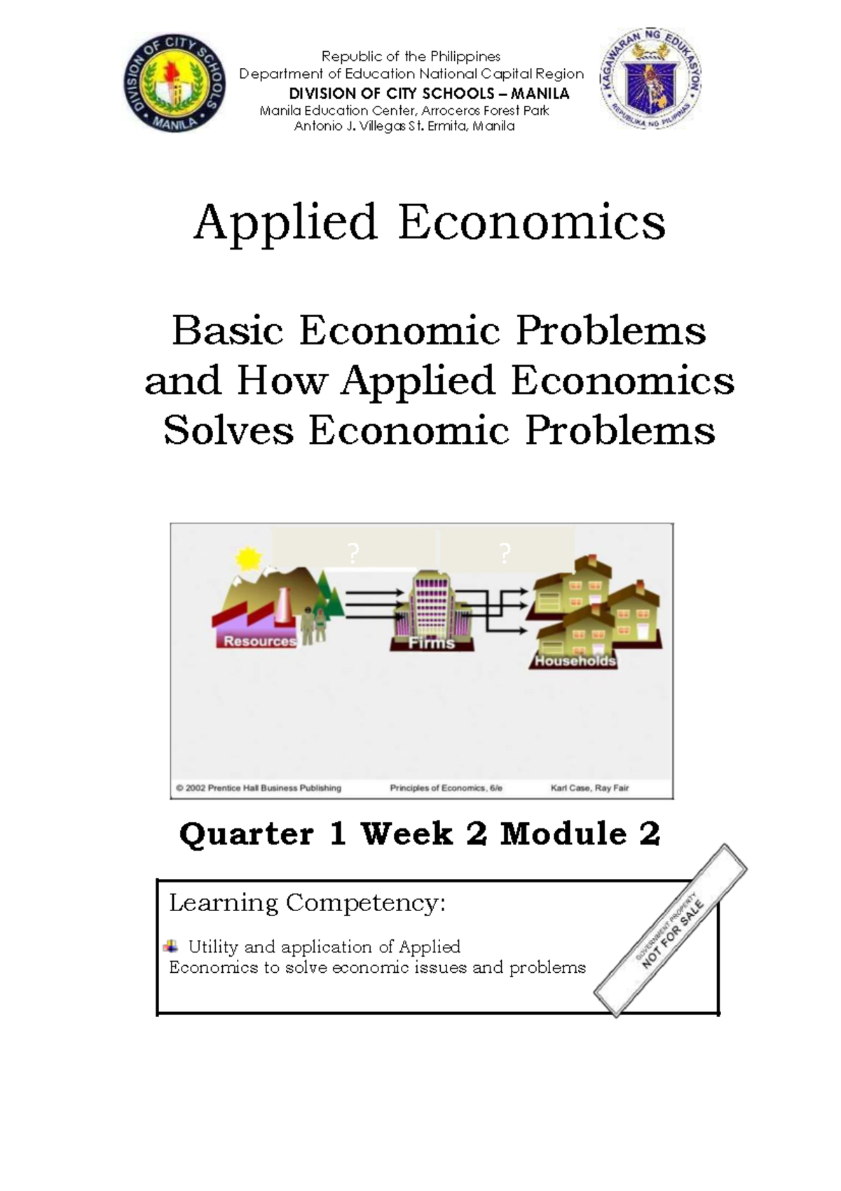 ABM- Applied Economics 12 Q1 W2 Mod2 - University Of The Philippines ...