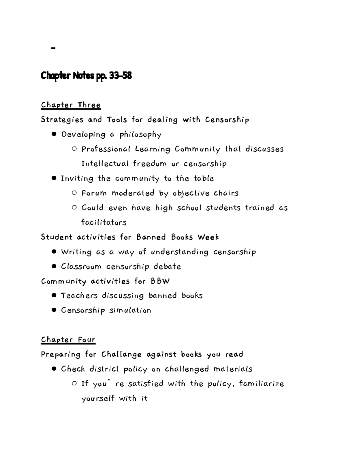2.8 EDUC-F 401 Notes - Chapter Notes pp. 33- Chapter Three Strategies ...