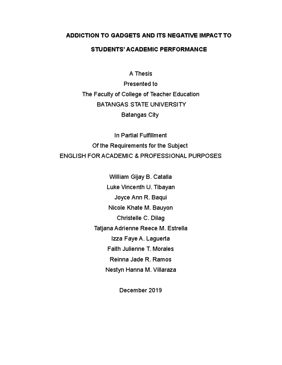 Academic Performance Of Grade 12 Students During Pandemic