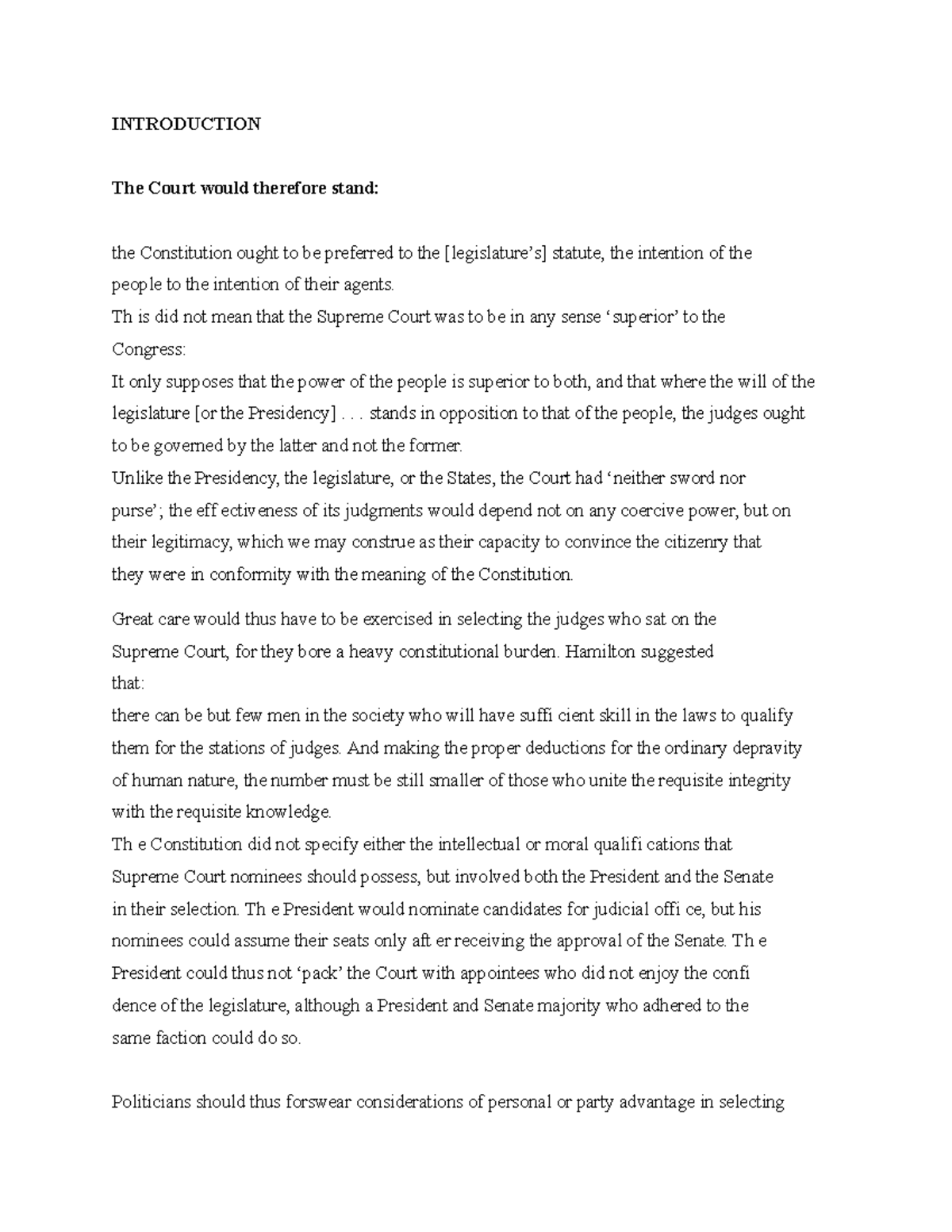 The Court would therefore stand - INTRODUCTION The Court would ...