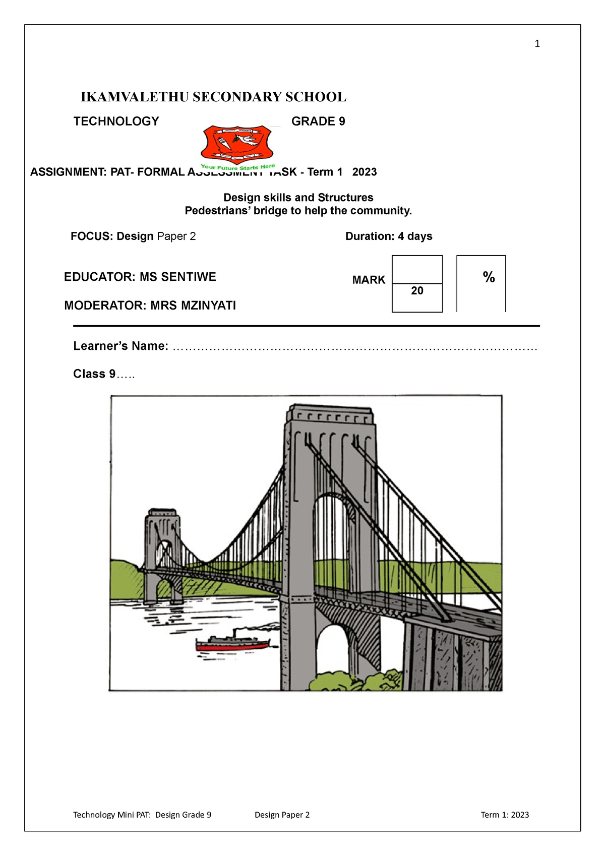 technology grade 9 term 1 assignment