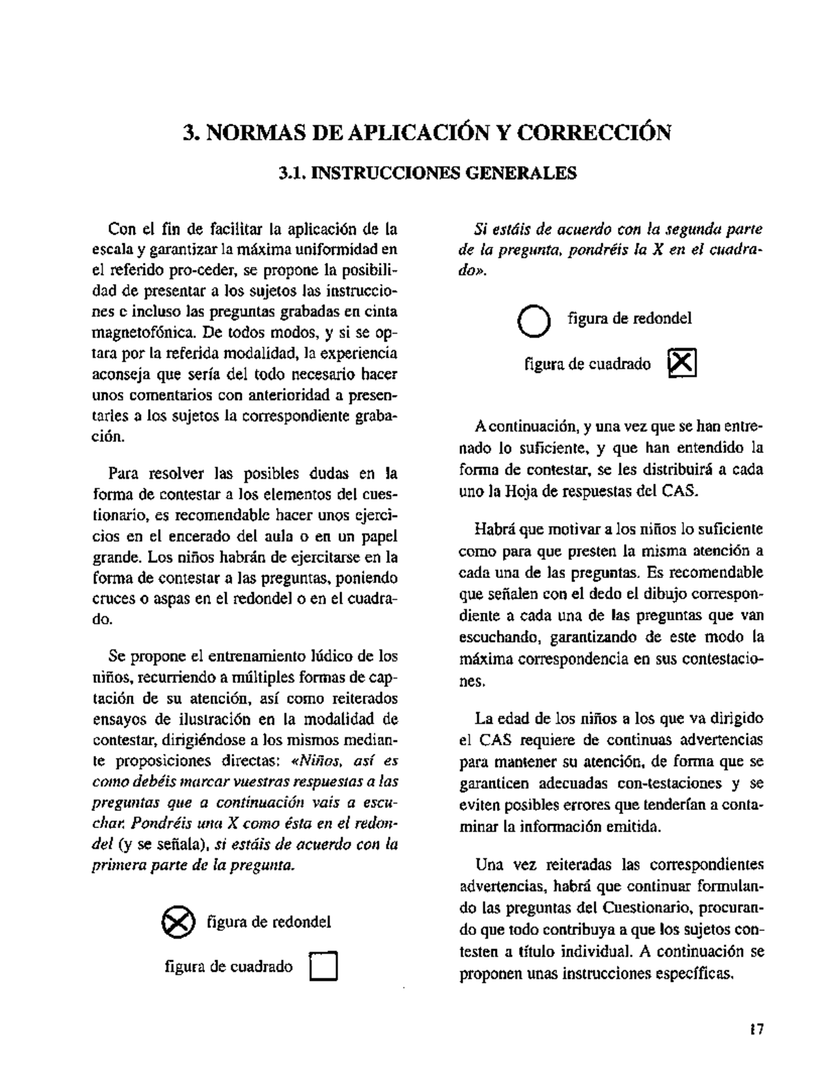 Test-CAS Cuestionario de Ansiedad Infantil- Preguntas - 3. NORMAS DE ...