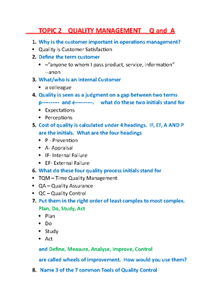 SEM EX 8 Wastes -Lean - Seminar Exercise on the 8 lean waste management ...