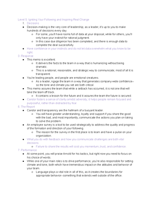 Chapter 12 Notes - Leadership - 12 Leader and Leadership Development ...