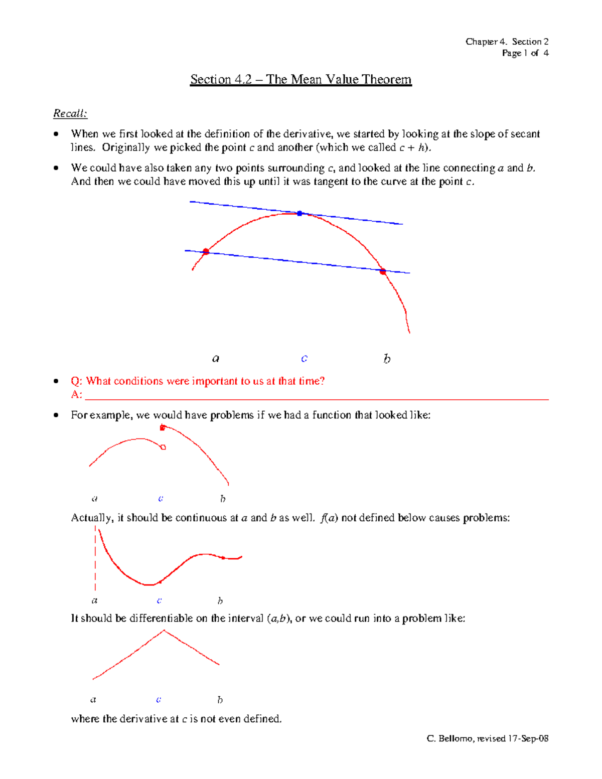 Ch04-Sect02B Section 4.2 – The Mean Value Theorem - Page 1 of 4 Section ...