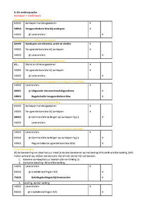 oefening boekhouden - Oefening 1 Grootboek en subgrootboeken, MAR ...