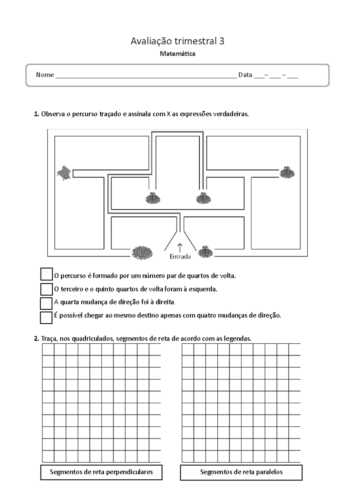 Alfa3m aval trimestral 3 ae - Avaliação trimestral 3 Matemática Observa ...