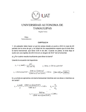 La trayectoria de un pateador