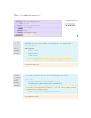 Puntos Extra 2 Autocalificable Sistemas De Manufactura - Sistemas De ...